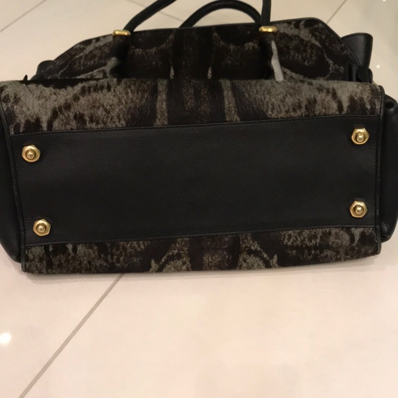 Nina Ricci leather and calf hair handbag - Picture 5 of 10